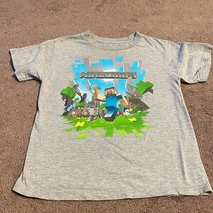 Mojang Minecraft kids t-shirt. Size S. Grey.
